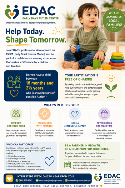 Parent Coaching at Early Days Autism Center